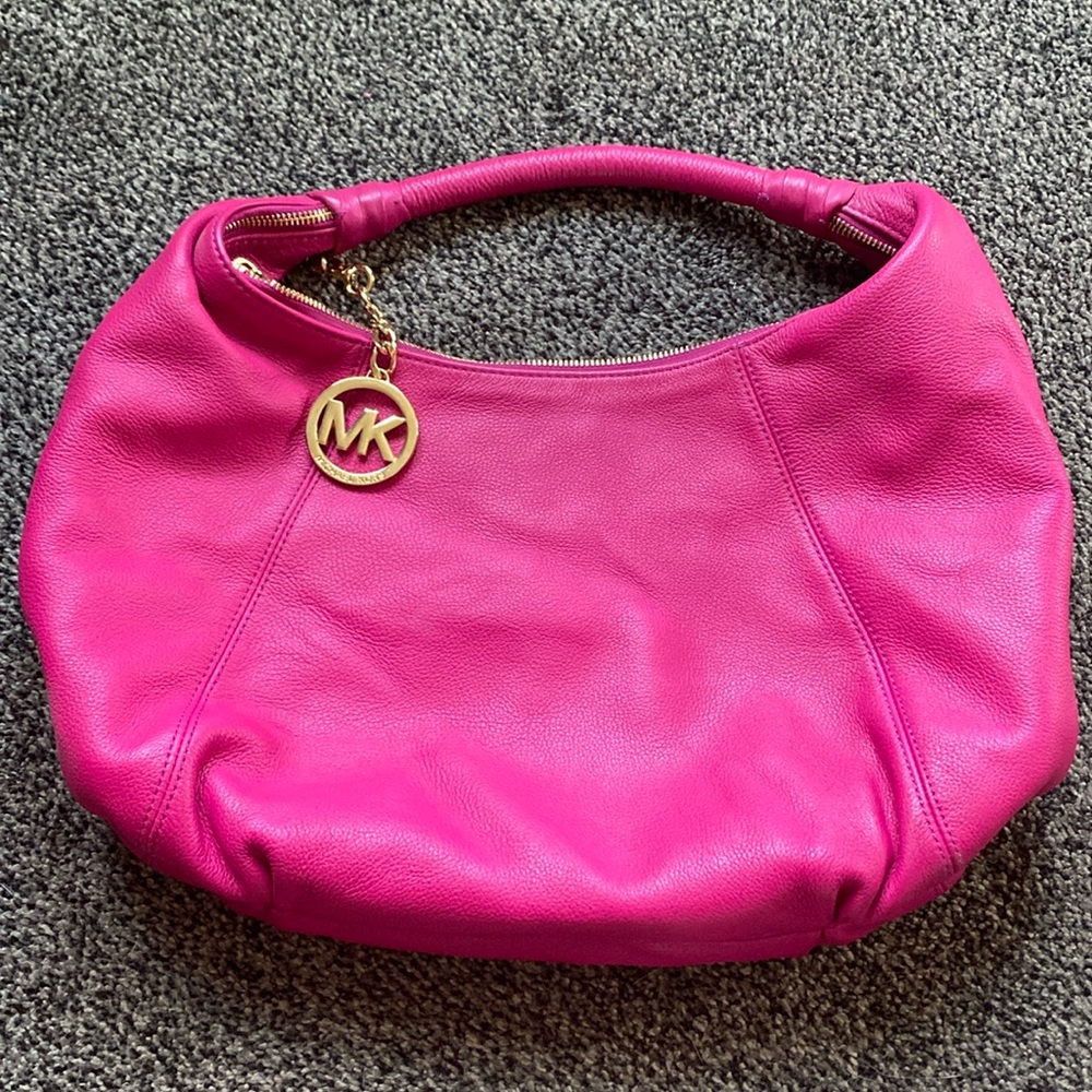 Michael Kors Hobo Handbag and Matching Wallet